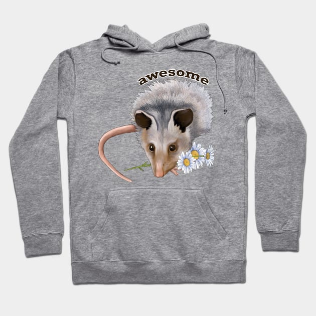 Awesome Possum Hoodie by Julie Townsend Studio